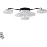 Люстра потолочная LUMION DIDANA 8236/6CL LEDIO LN25 000 с пультом ДУ LED 85W 3000-6000К 220V черный, металл/акрил