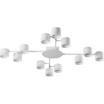 Люстра потолочная LUMION GARETA 8235/12C COMFI LN25 200 LED GX53 12*10W 220V белый, металл