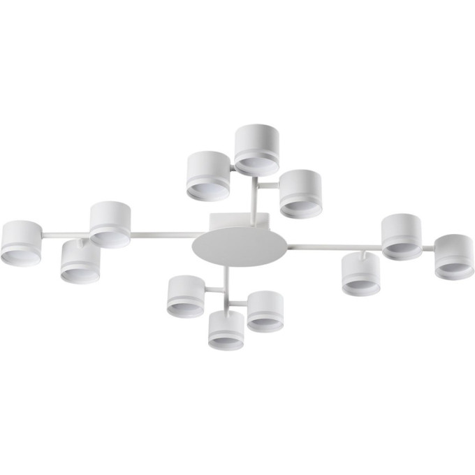 Люстра потолочная LUMION GARETA 8235/12C COMFI LN25 200 LED GX53 12*10W 220V белый, металл