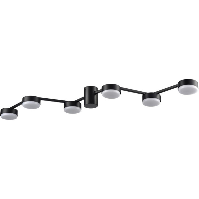 Люстра потолочная LUMION SANATA 8187/6C COMFI LN25 LED GX53 6*7W 220V черный, металл