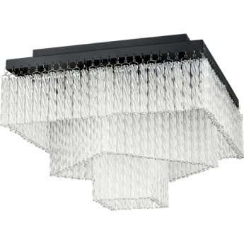 Люстра потолочная LUMION SPIRALS 6576/11CS CLASSI LN24 G9 11*20W 220V черный/прозрачный/металл/стекло