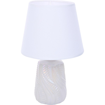 Настольная лампа LUMION SINNA 8212/1T CLASSI LN25 Е27 1*60W 220V белый жемчужный/белый, керамика/текстиль