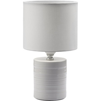 Настольная лампа LUMION TUALA 8144/1T MODERNI LN25 000 Е27 1*60W 220V белый, керамика/текстиль
