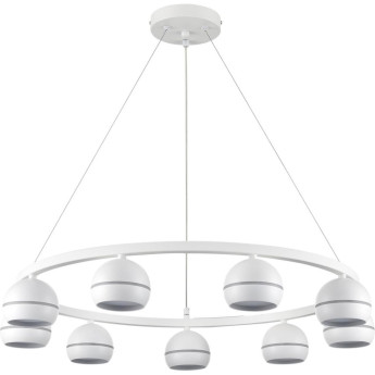 Подвесная люстра LUMION COMFI LN25 LED GX53 8*7W 220V LUAZANA 8254/9 белый металл