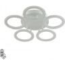 Потолочный светильник LUMION KALIFA 8027/55CL LEDIO LN25 с ПДУ LED 55W 3000-6000К 220V белый/белый, металл/акрил